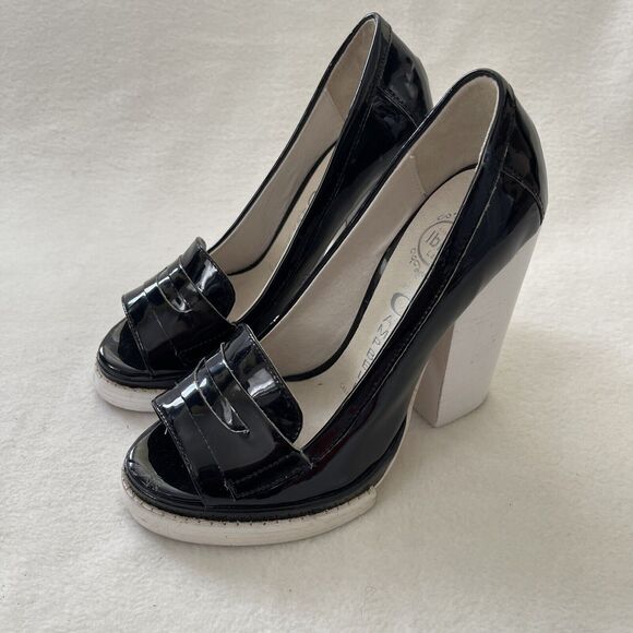 Jeffrey Campbell Handmade Ibiza Last Chunky Heels Sz 7 Please Read - Picture 2 of 12